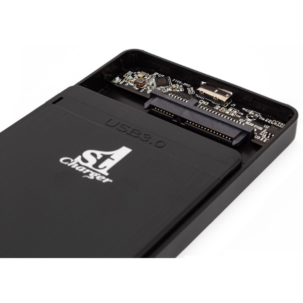 Фото - Внешний карман 1stCharger для 2.5" HDD/SSD USB 3.0 Plastic Black (HDE1STU2530B-PL)